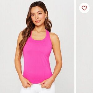 Fabletics Feather Tech+ Racerback Tank Pink Dragonfruit